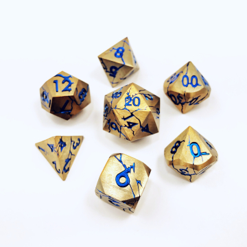 16mm Infinity Ore Dwarven Metal® Gold w/Blue 7 pc set